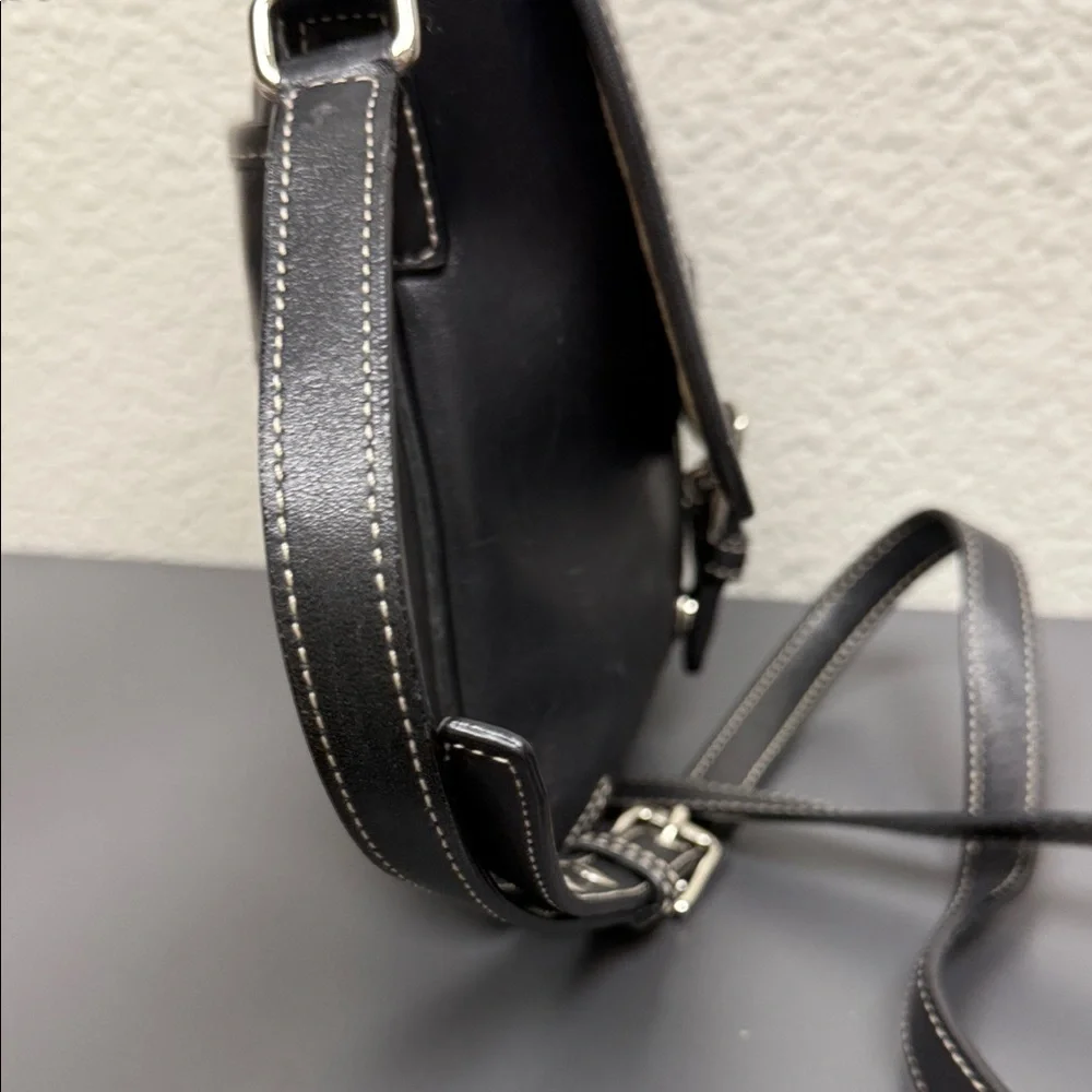 Vintage Coach Black Flap SoHo Leatherwear Messenger/Crossbody - Picture 5 of 10